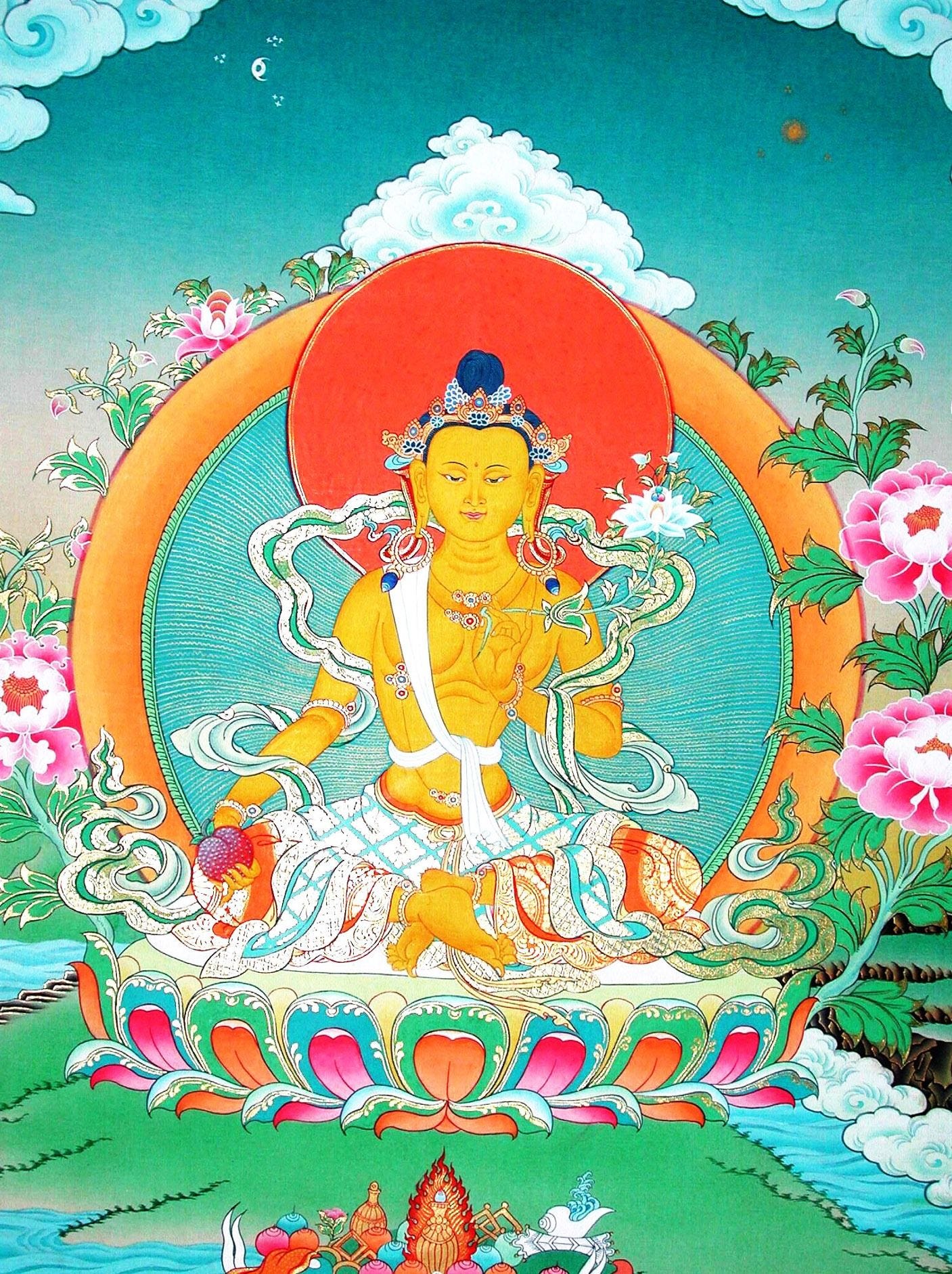 Ksitigarbha Bodhisattva Tibetan Iconography - Dharma Wheel