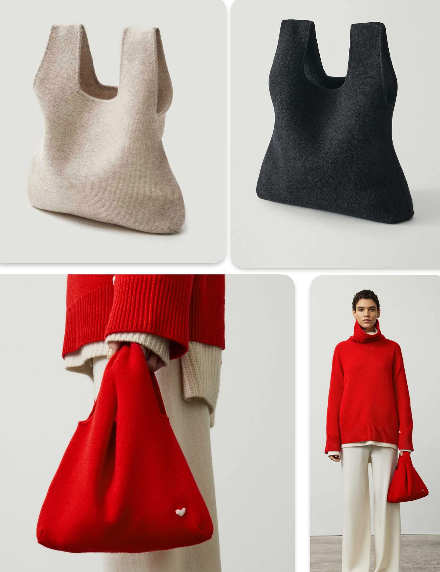 Oma Cashmere Bag and Heidi Sweater