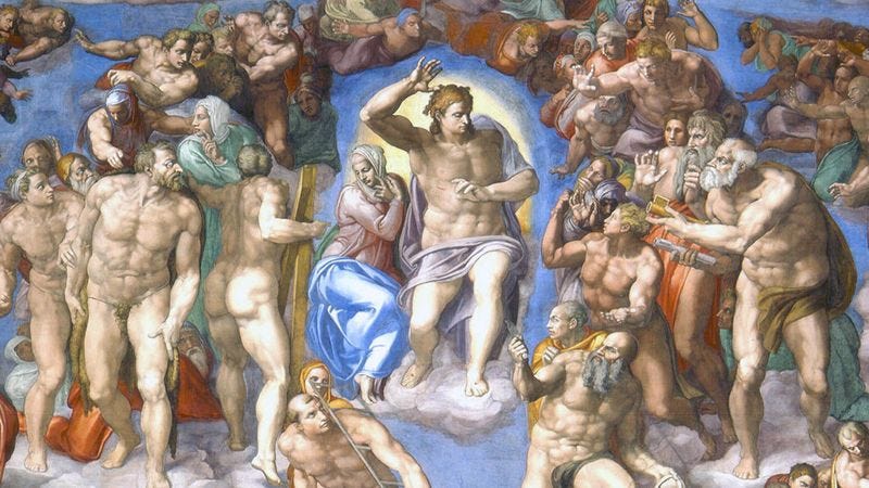 The Last Judgment | Painting by Michelangelo, Description, & Facts |  Britannica