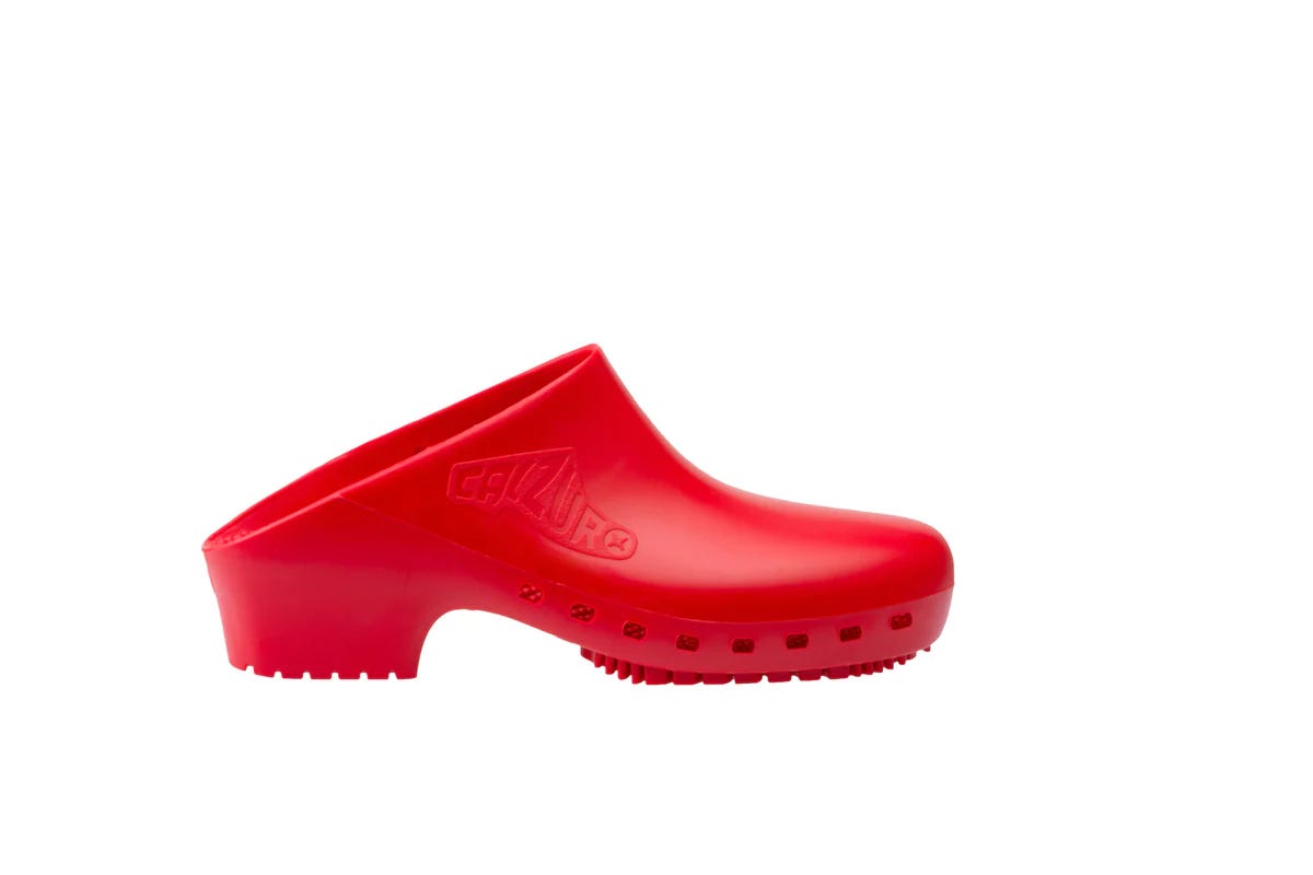 Calzuro clog in red
