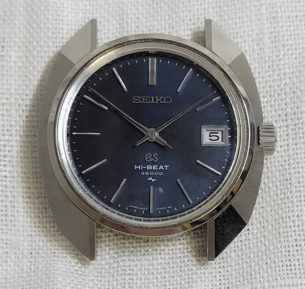 時計資料　シリアルナンバー0001　デットストックケース　GRANDSEIKO　グランドセイコー　4522-7000