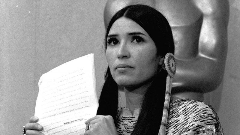 marlon brando speech read by sacheen littlefeather at oscars