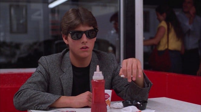 Tom Cruise as Joel Goodson in Risky Business (1983)