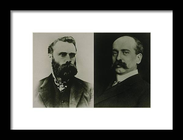 Charles Dow And Edward Jones, Cofounded Framed Print by Everett - Fine Art  America