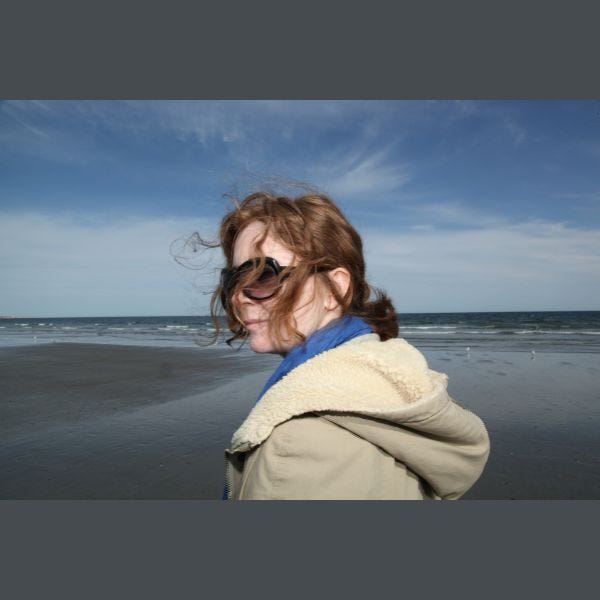 Me on a wintery beach