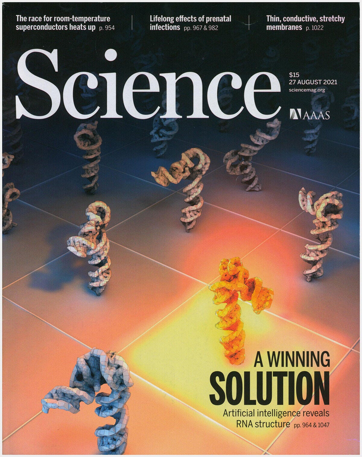 Science Magazine: Artificial Intelligence Reveals RNA Structure (27 August  202.. | eBay