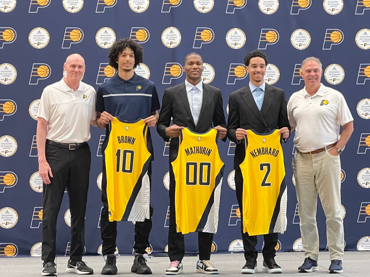 The Pacers’ 2022 draft class was introduced to fans for the first time in June.