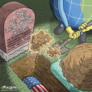 Trump's "America First" policy is straining alliances and diminishing U.S. global leadership, while unilateral actions risk undermining international cooperation.