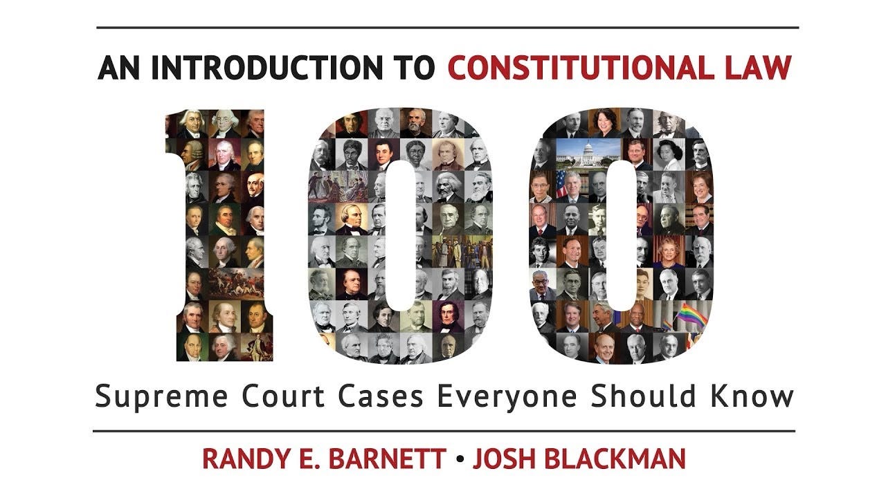 Introduction to Constitutional Law | 100 Supreme Court Cases Everyone  Should Know - YouTube