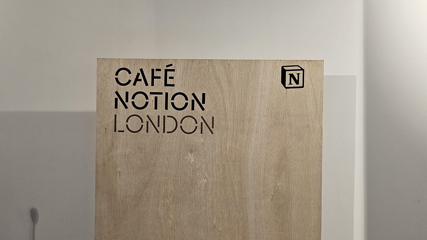 Café Notion London Big Takeaways by Con The Notioneer