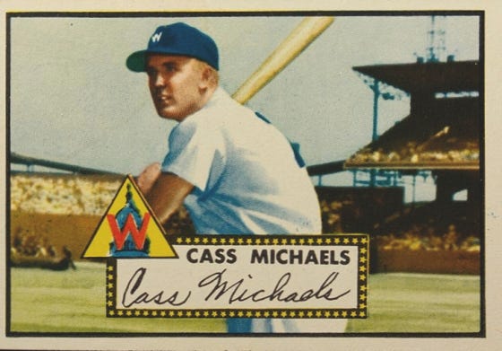 1952 Topps Cass Michaels