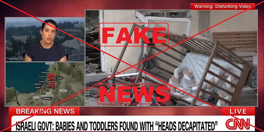 Decapitarea celor 40 de bebeluși a fost o MINCIUNĂ. CNN și Guvernul israelian au recunoscut. Nu și presa oficială din lume și din România