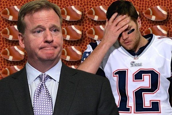 roger goodell hearing appeal of tom brady on deflategate 2015