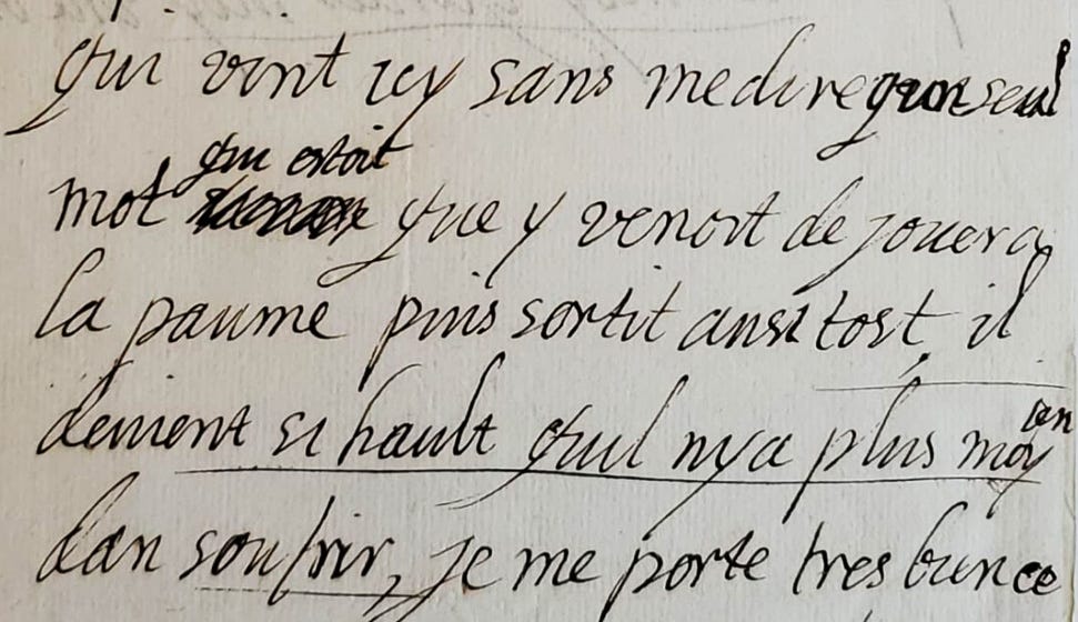 Extract from letter of Louis XIII