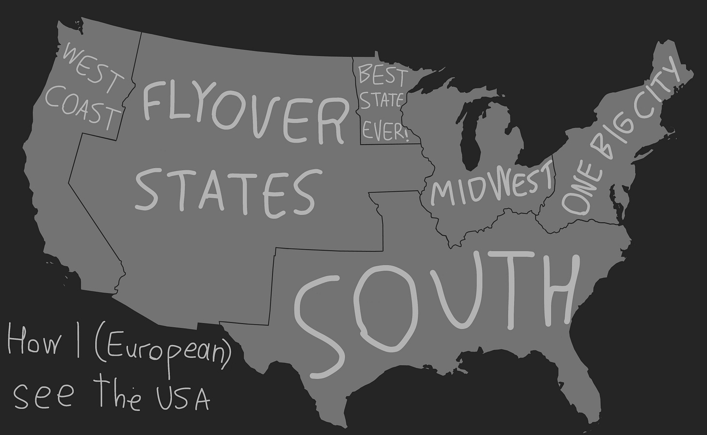 United States of America according to me : r/Maps