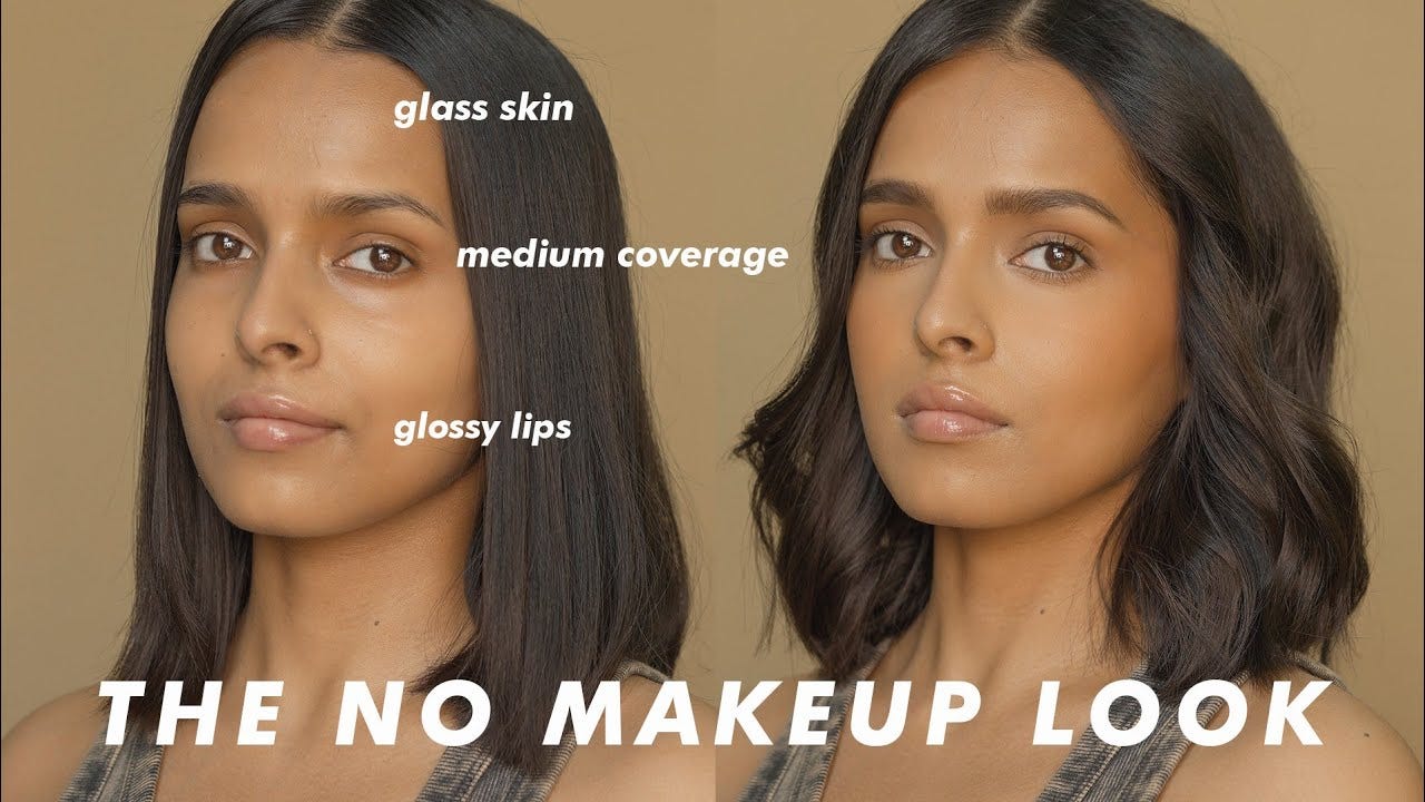 Updated No-Makeup Makeup Look + Skin Prep - YouTube
