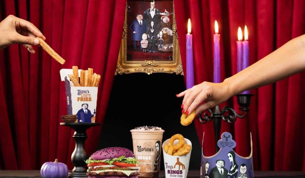 Burger King's Addams Family menu.