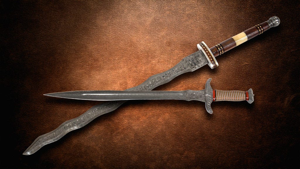 Two gorgeous Damascus Swords from SMKW - Knife Newsroom