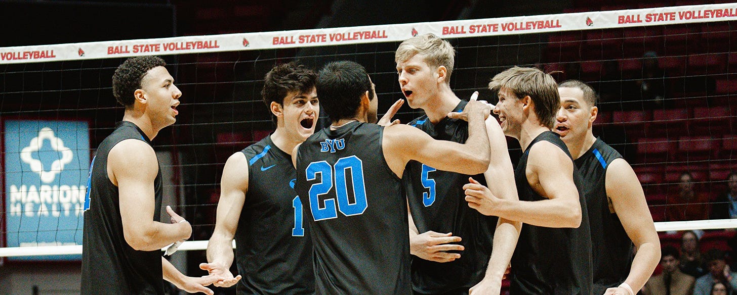 No. 5 BYU reverse sweeps No. 6 Ball State 3-2 in five-set thriller