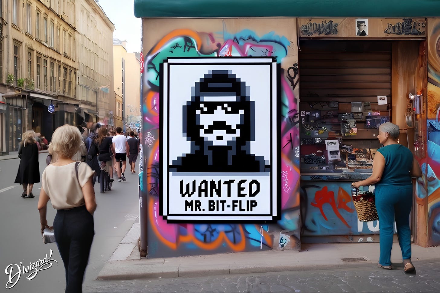 WANTED DEAD OR PIXELATED FOR FLAGRANT ACTS OF FLIPPANCY