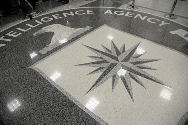 The logo of the CIA