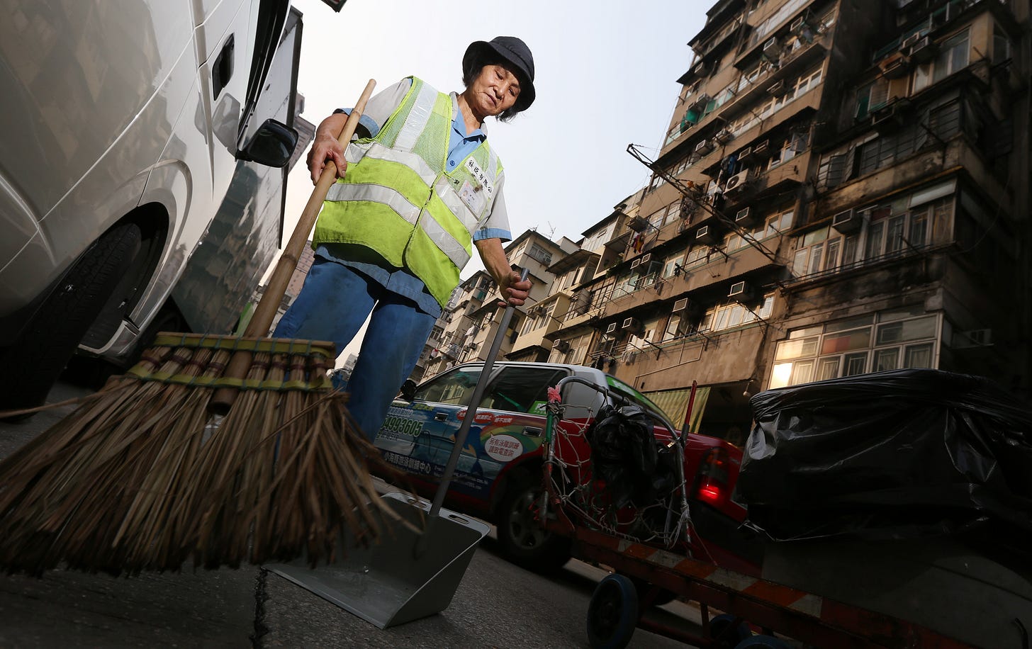 Then & Now | Where does Hong Kong's army of street sweepers come from? |  South China Morning Post