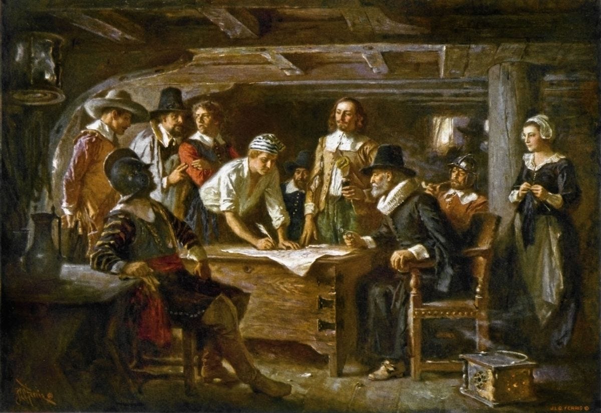 Signing the Mayflower Compact | FCIT