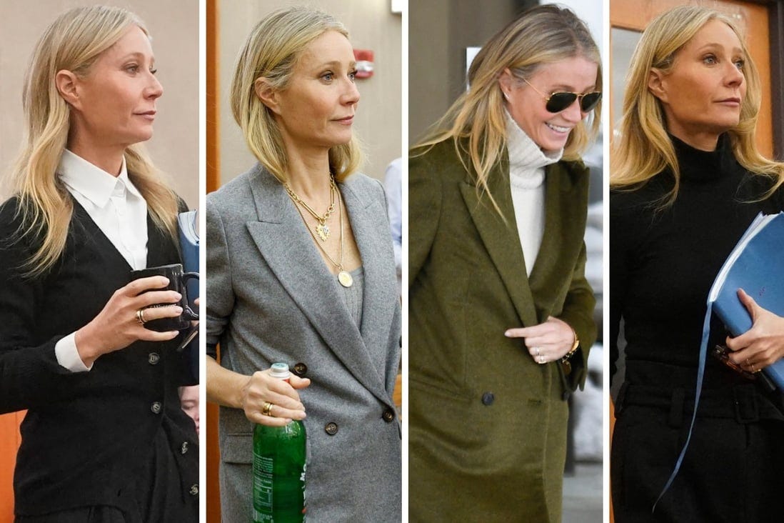 Victory looks? Inside Gwyneth Paltrow's courtroom fashion: from the Oscar  winner's 'stealth wealth' Prada ensemble and carefree Ray-Bans, to her  chunky Celine boots and self-promo Goop cardigan | South China Morning Post