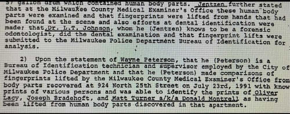 r/TheDahmerCase - The forensic team claim they 'identified' skeletonized fingerprints..