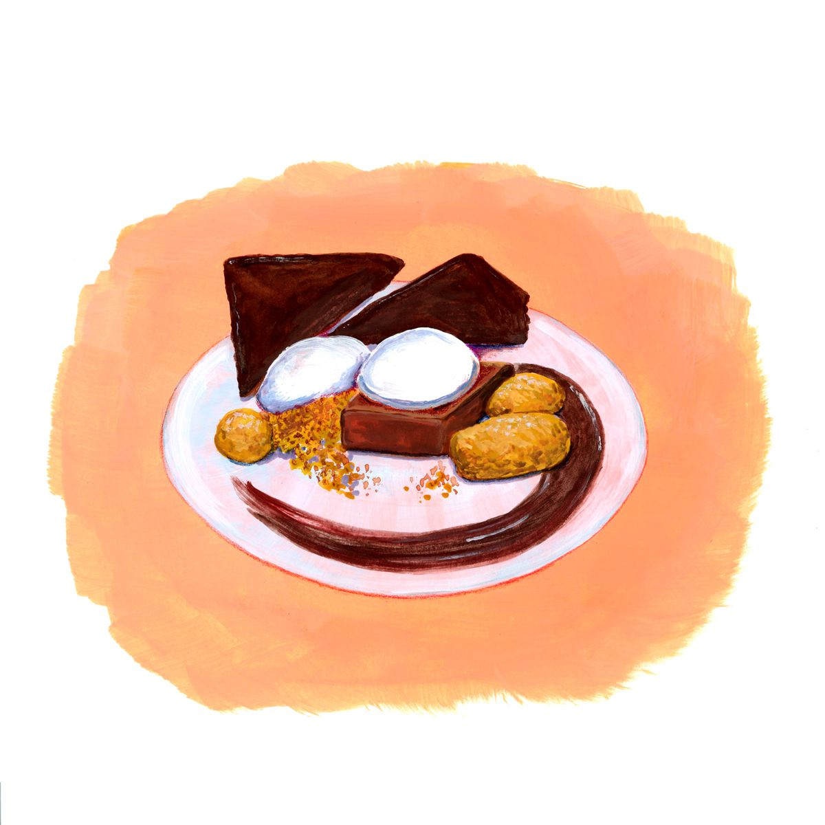 An illustration of a fancy dessert
