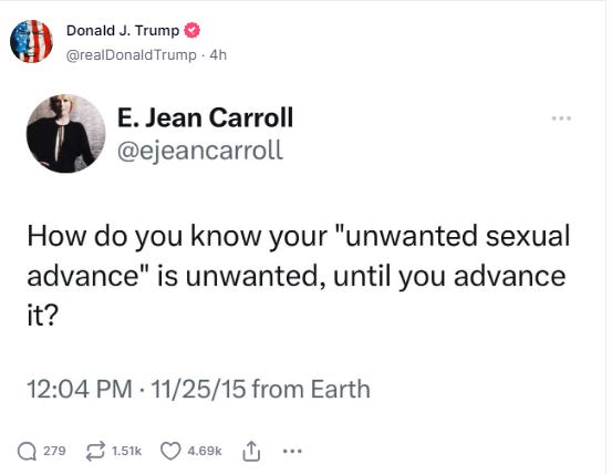 CARROLL: How do you know your "unwanted sexual advance" is unwanted, until you advance it?