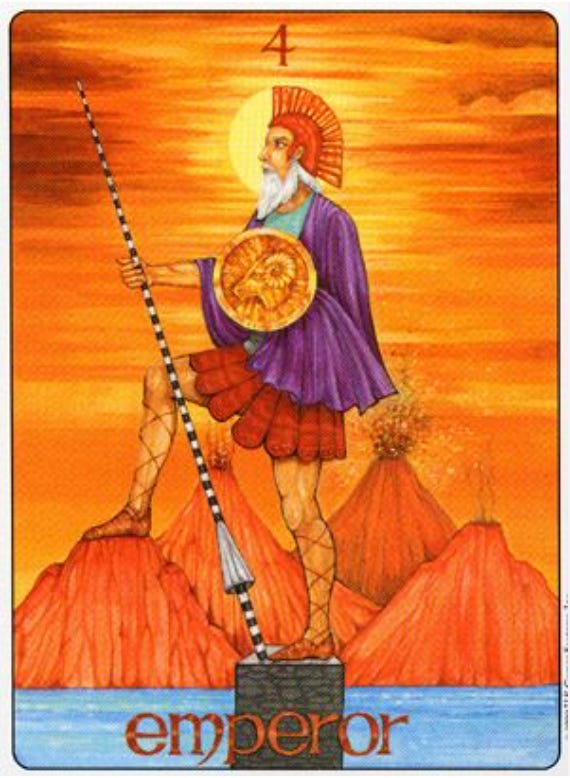 The Emperor tarot card from the Gill deck
