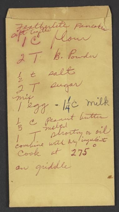 Rosa Parks' Featherlite pancake recipe