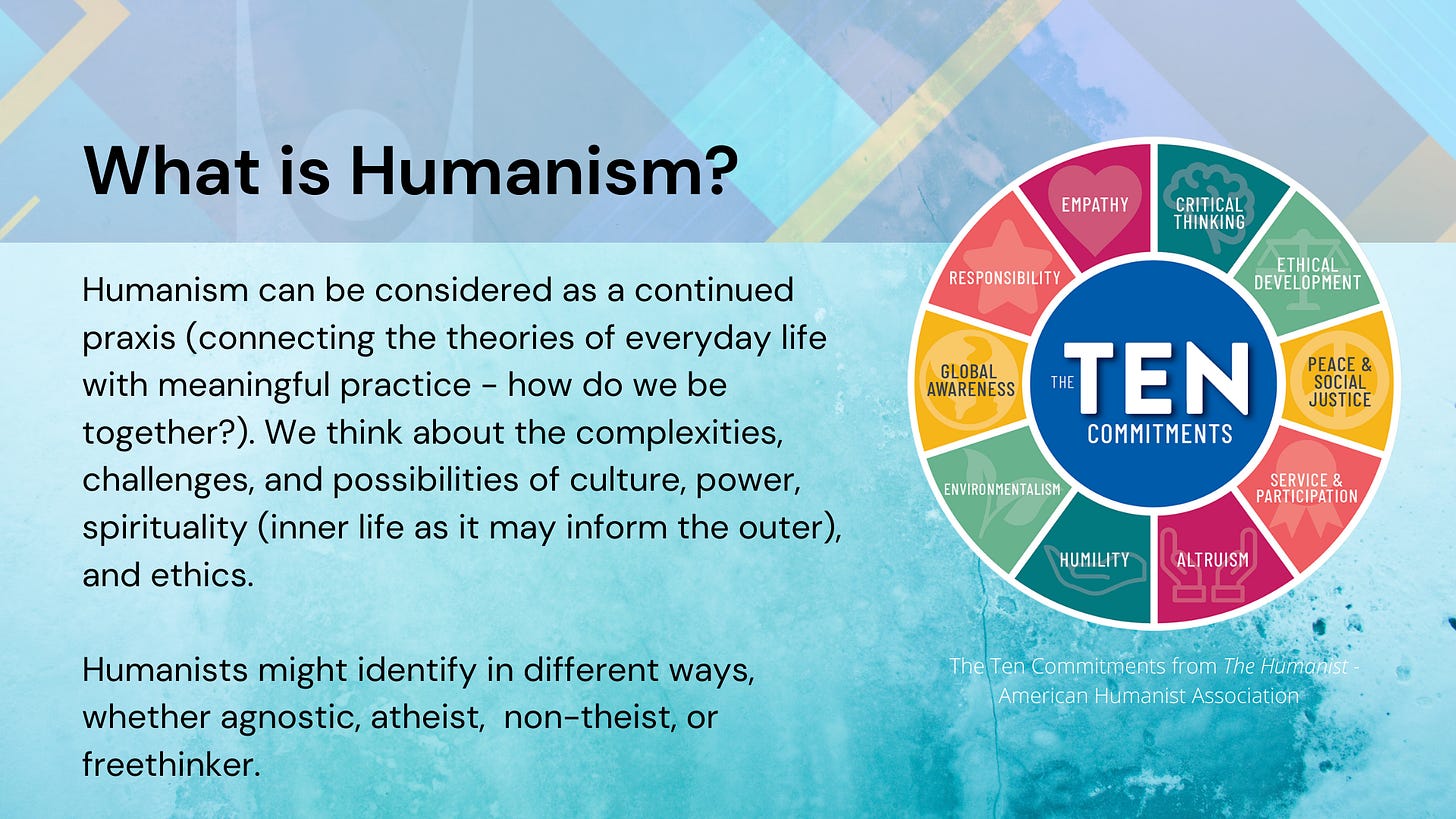 What is Humanism? - Tufts Humanist Chaplaincy