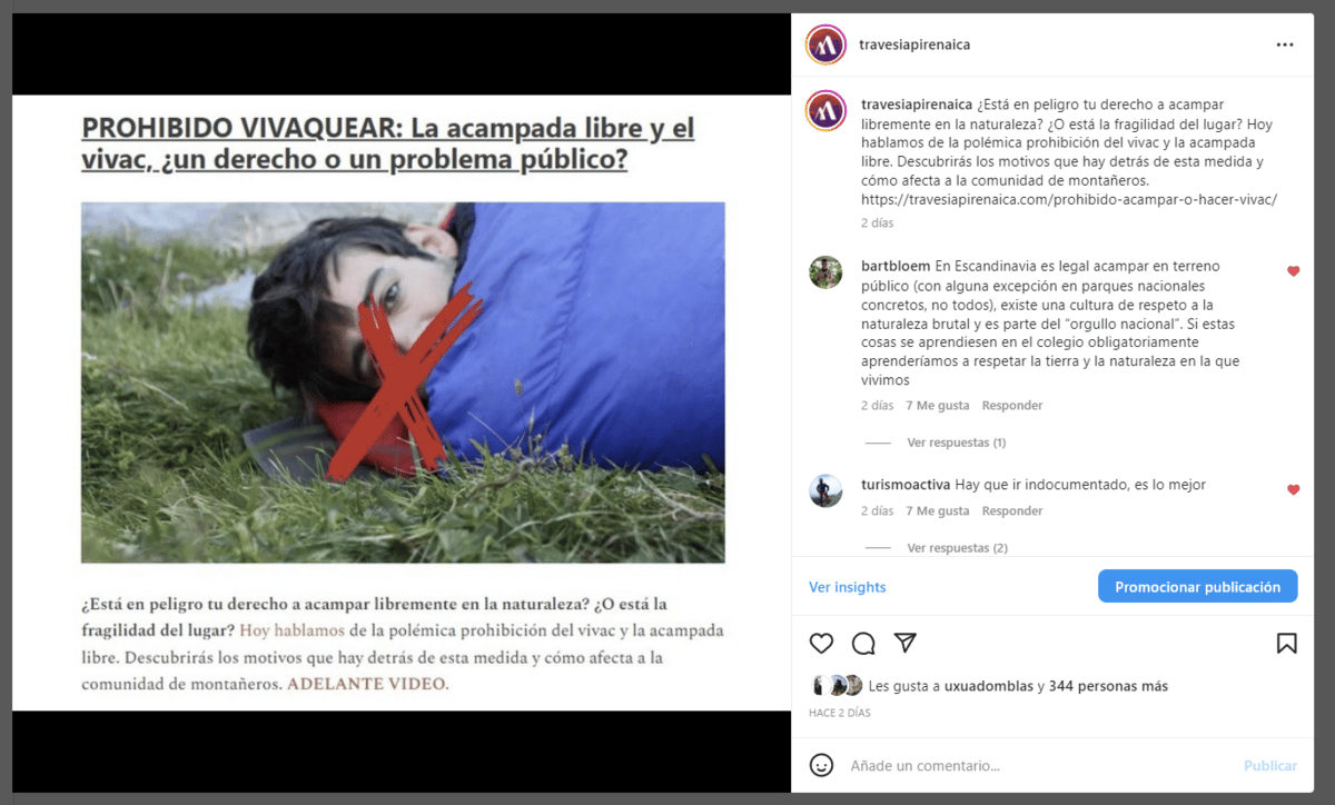 PROHIBIDO VIVAQUEAR: La acampada libre y el vivac, ¿un derecho o un problema público?