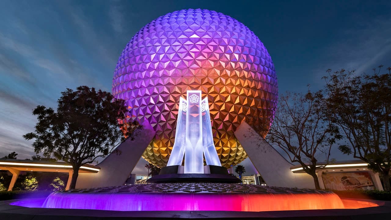 First Look: New Entrance Fountain Celebrates the Past, Present and Future  of EPCOT | Disney Parks Blog