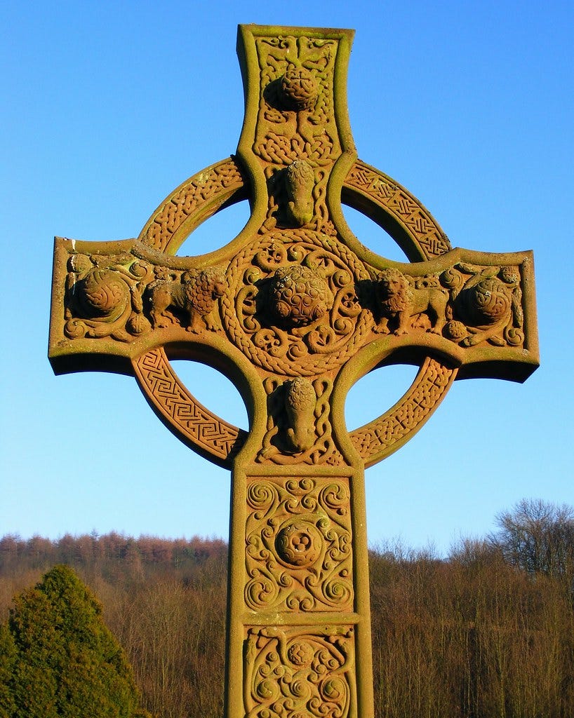 The Celtic Cross | Large stone Celtic cross in Fife , Scotla… | Ian ...