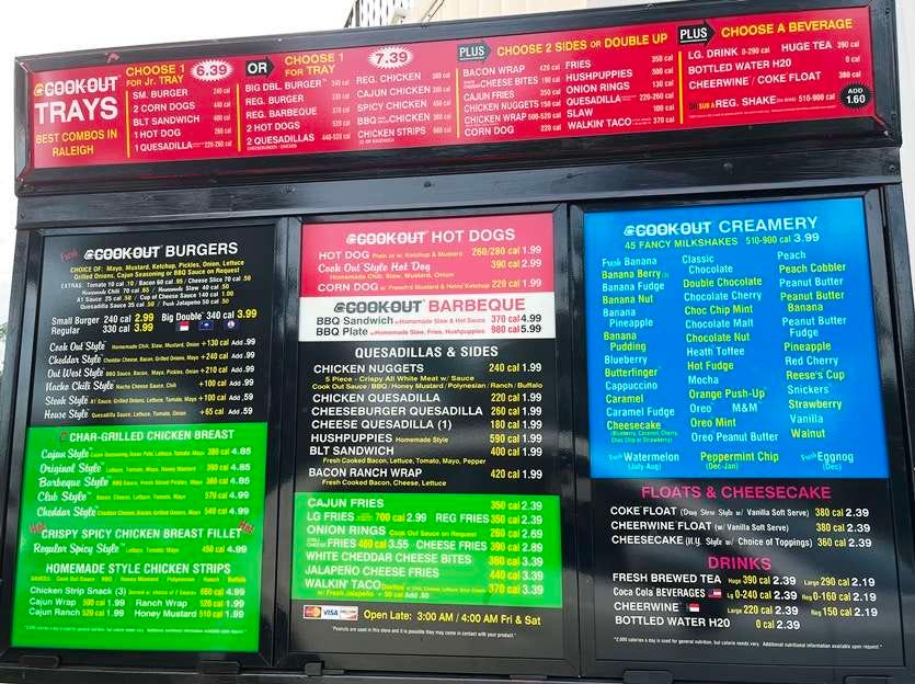 Cook Out - A Menu Loaded with Tasty Burgers, Milkshakes, and More!