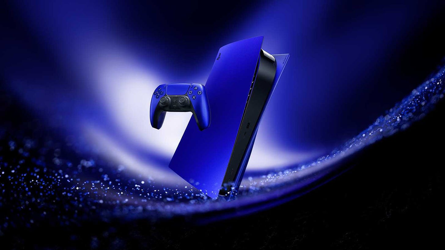 Cobalt Blue PS5 controller color