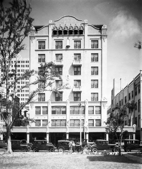 Ponce De Leon Hotel in 1927. Courtesy of Miami-Dade Public Library, Romer Collection.