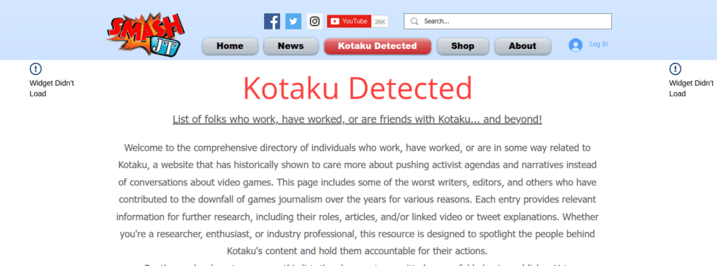 Kotaku Detected, Jon Del Arroz, Smash JT, Chris Kindred, Sweet Baby Inc