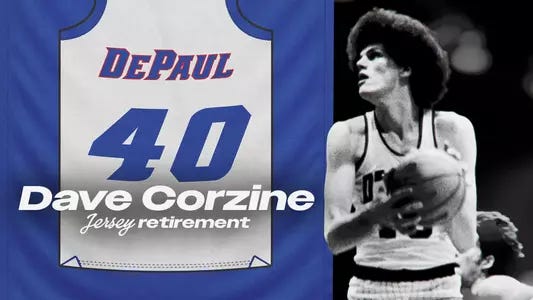 Dave Corzine Jersey Retirement