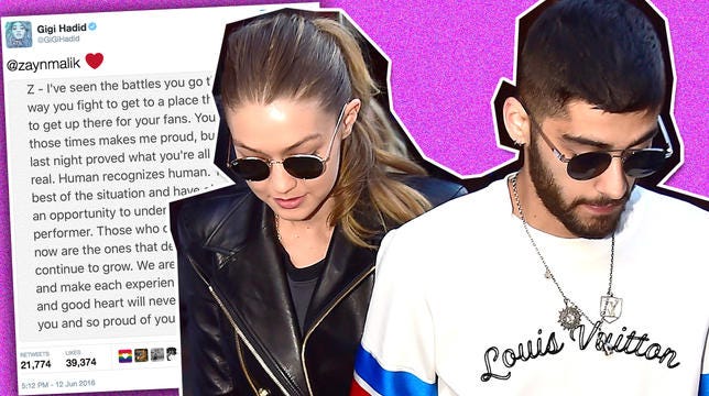 gigi hadid on zayn malik anxiety issues