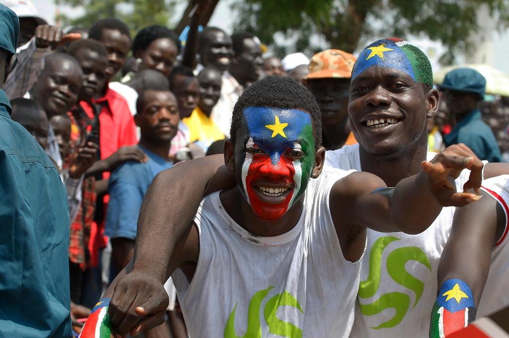 Celebrating South Sudan's independence on 9 July 2011. Credit: Steve Evans.