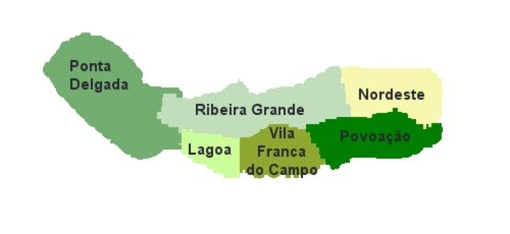 Location of Nordeste Region of Sao Miguel