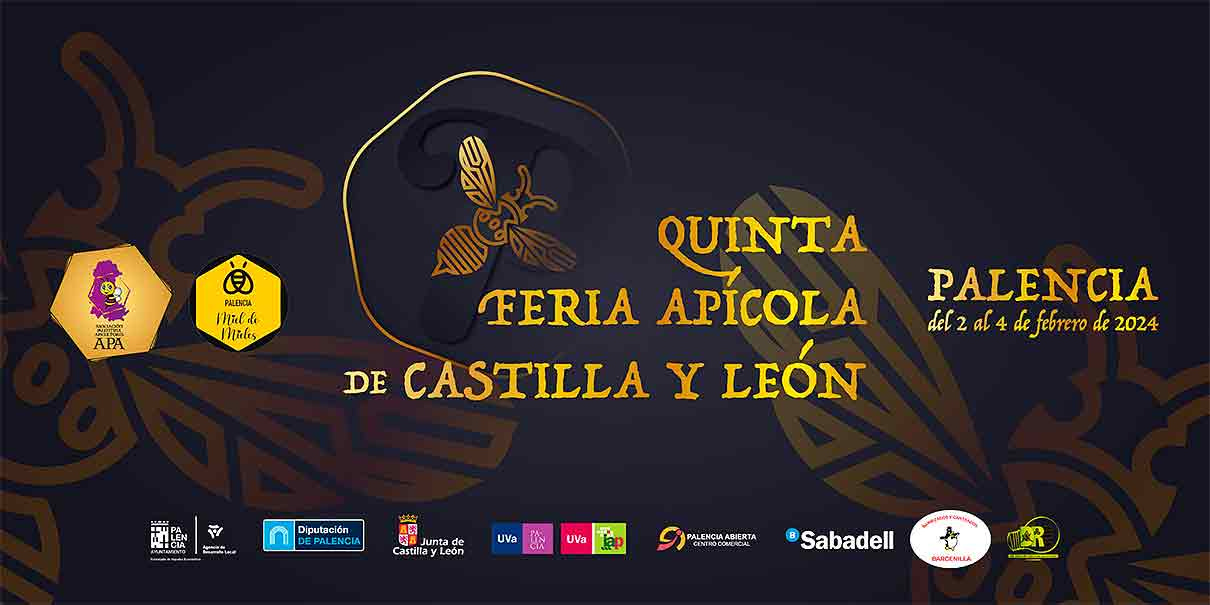 cartel de la Feria Apícola de Palencia 2024