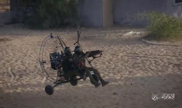 How Hamas paragliders fired on fleeing Israeli civilians - English ...