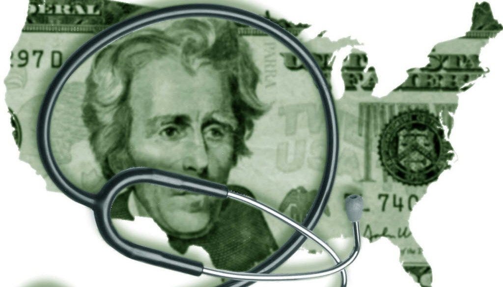 Polls have shown that Americans support having everyone covered by health insurance, but there hasn't been nearly the same consensus on how to pay for it. (Fresno Bee illustration)