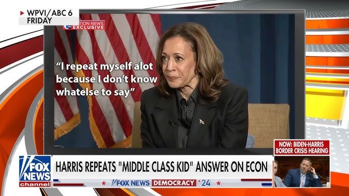 Harris mocked for repeating same answers: 'I grew up in a middle class  family!'