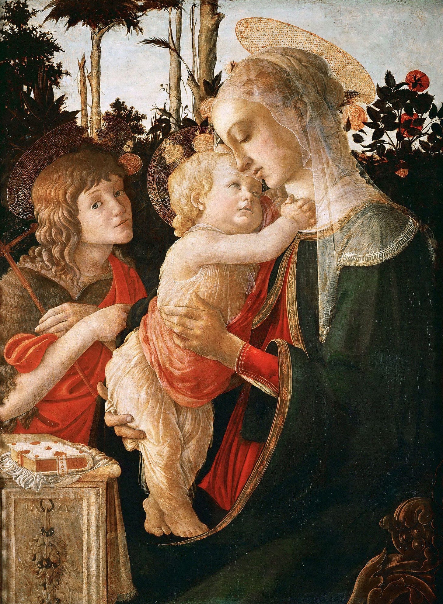 The Madonna and Child with Young St. John the Baptist by Sandro Botticelli 1468